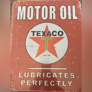Texaco Red Star Motor Oil Sign